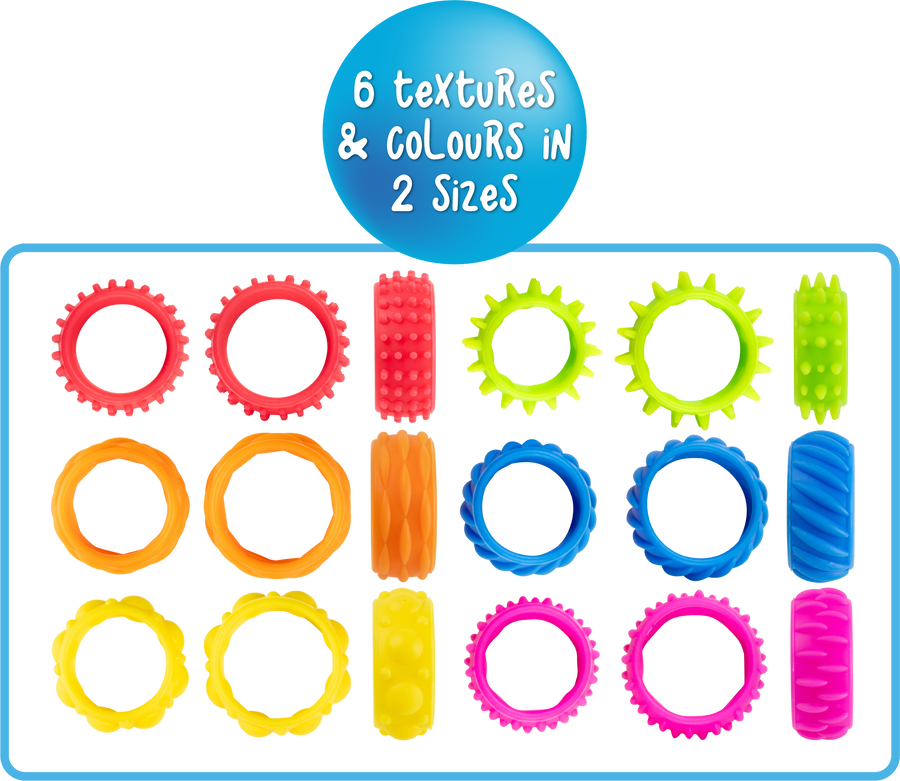 Textured Fidget Rings (Set of 12) - Image 3