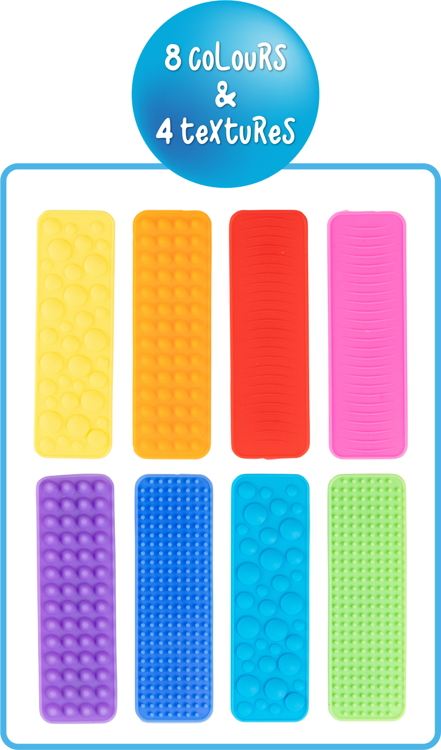 Textured Fidget Strips (Set of 8) - Image 2