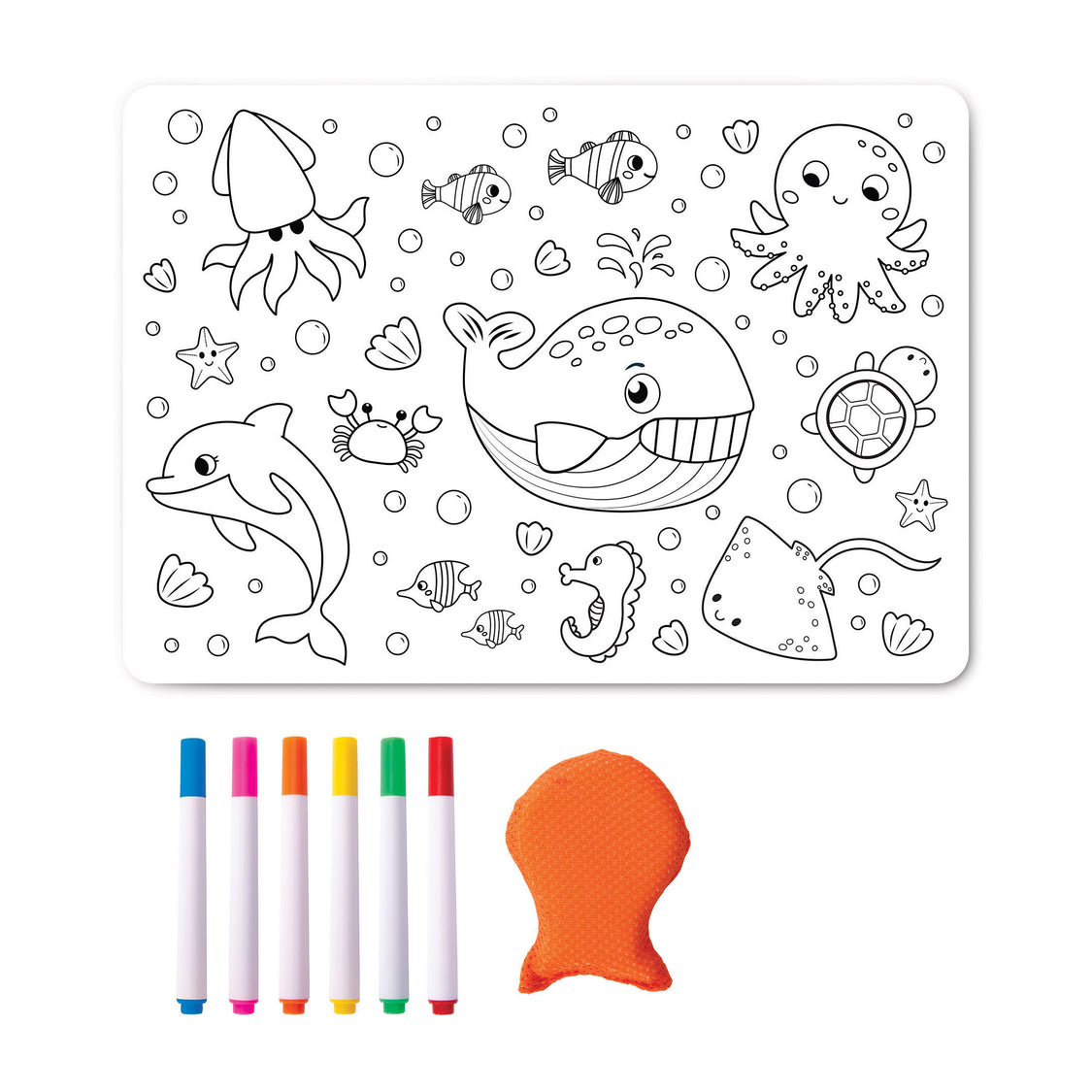 Colour In Placemat - Sealife - Image 3