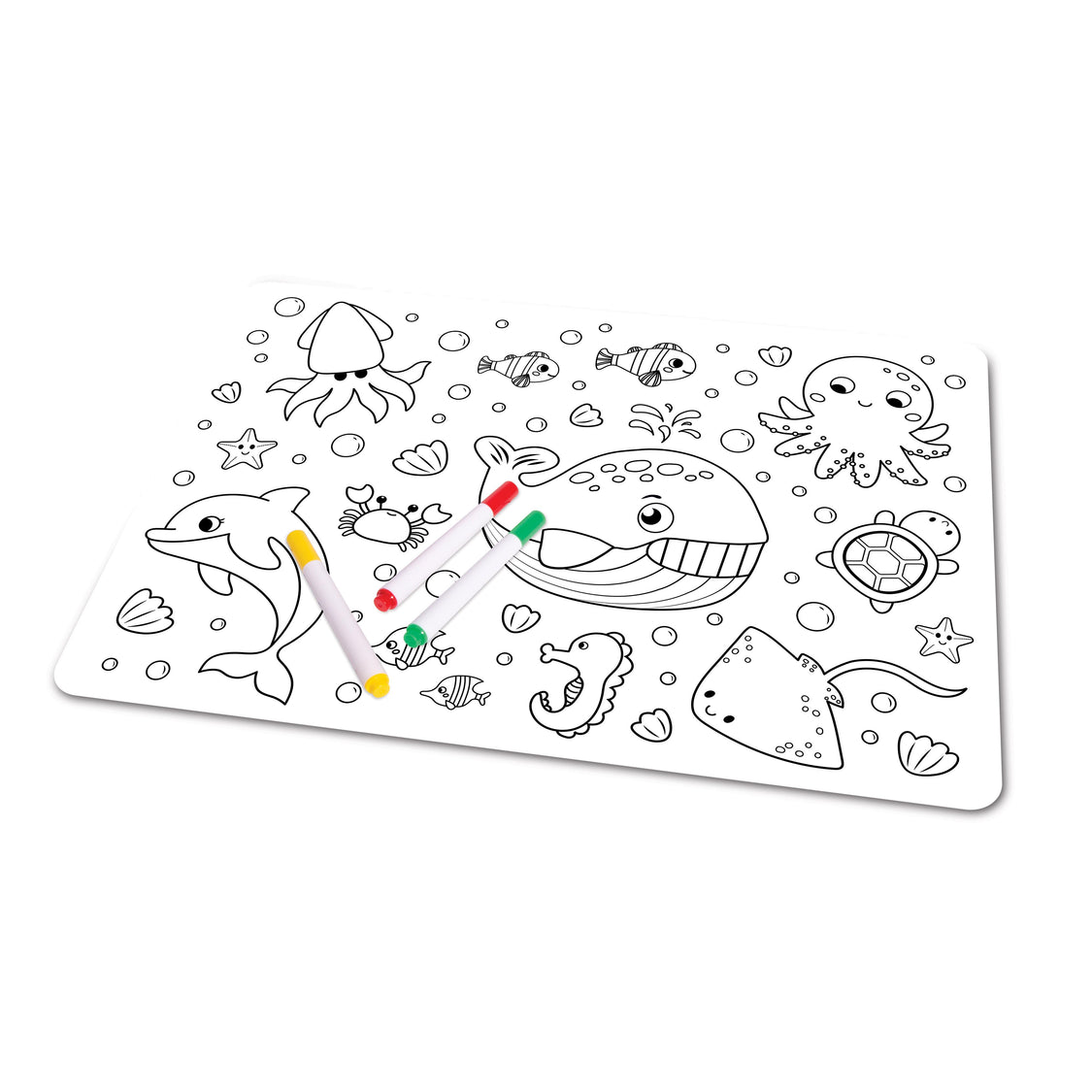 Colour In Placemat - Sealife - Image 4