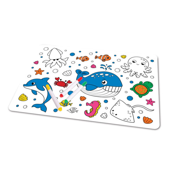 Colour In Placemat - Sealife
