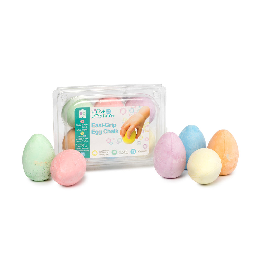 Easi-Grip Egg Chalk - 6 Pack