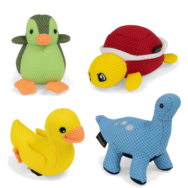 Washable Bean Bag Animals - Set of 4